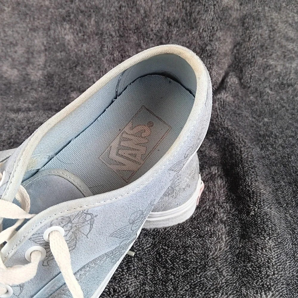 Vans Authentic‎ Cherub Angel Skeleton Print Lace Up Suede Sneakers Women Size 7